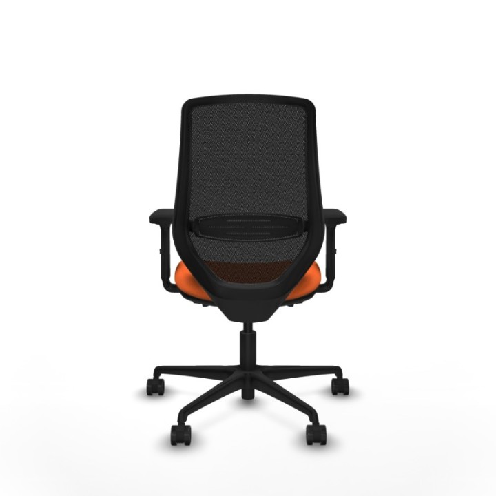 Mardos traslack bali naranja brazos 2D base nailon ruedas 65mm nailon