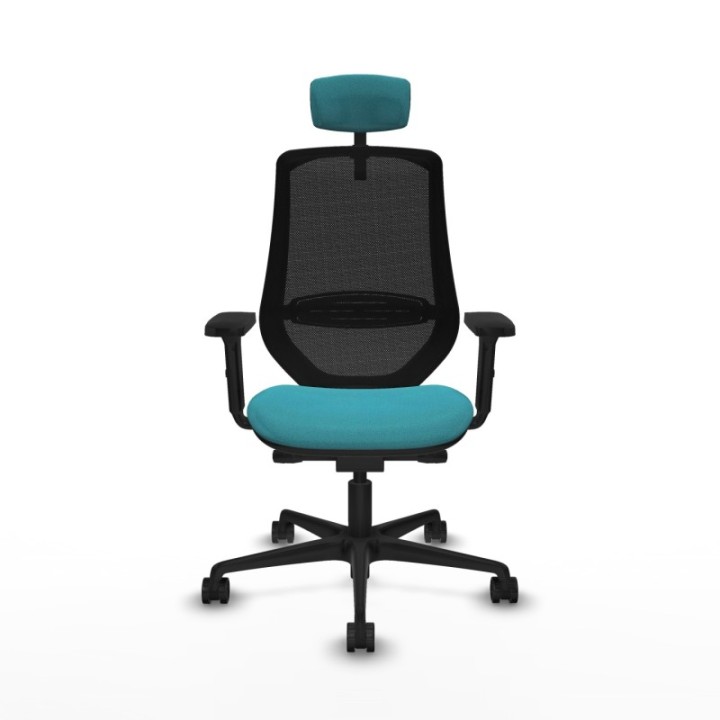 Mardos traslack bali turquesa brazos 2D base nailon ruedas 65mm nailon cabecero 2D perchero