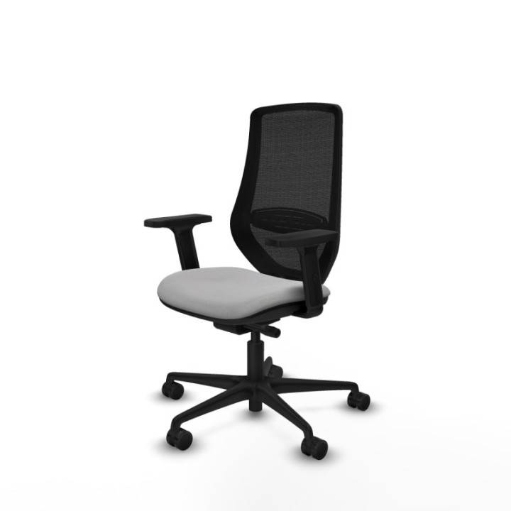 Mardos traslack bali gris claro brazos 2D base nailon ruedas 65mm nailon