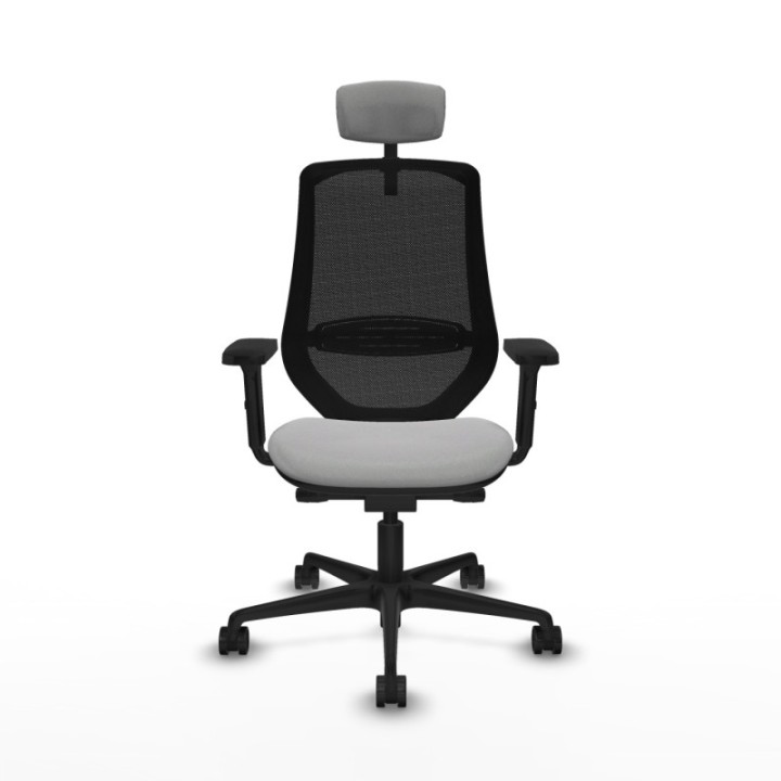 Mardos traslack bali gris claro brazos 2D base nailon ruedas 65mm nailon cabecero 2D perchero