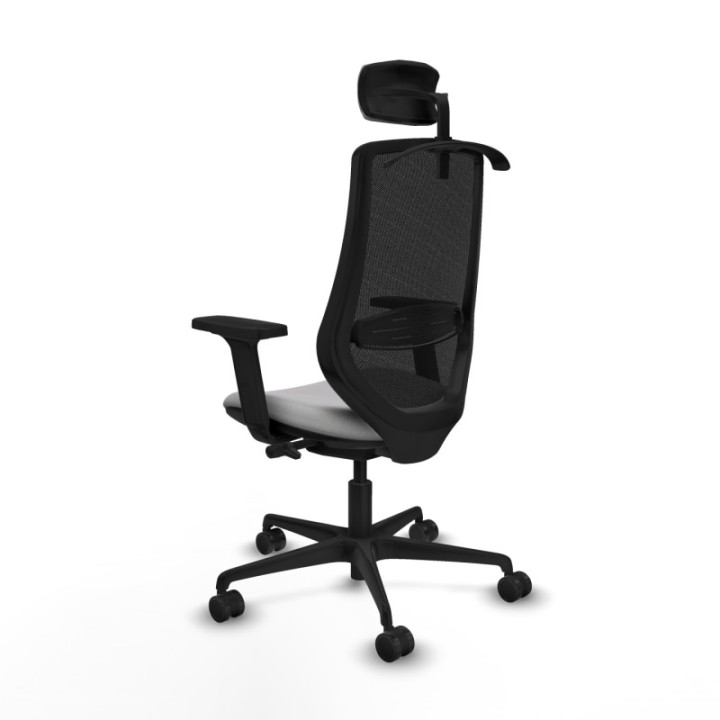 Mardos traslack bali gris claro brazos 2D base nailon ruedas 65mm nailon cabecero 2D perchero