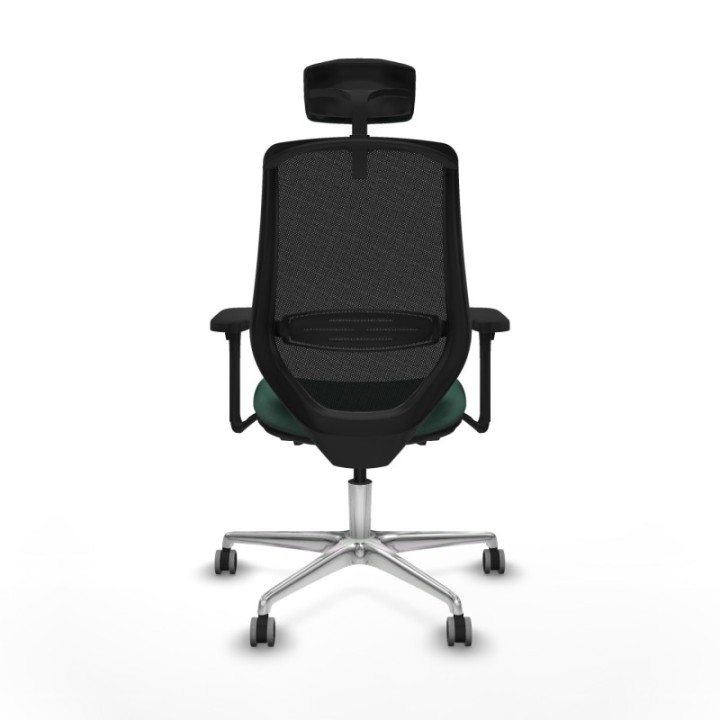 Mardos traslack bali verde botella brazos 3D base aluminio ruedas 65mm engomadas cabecero 2D perchero