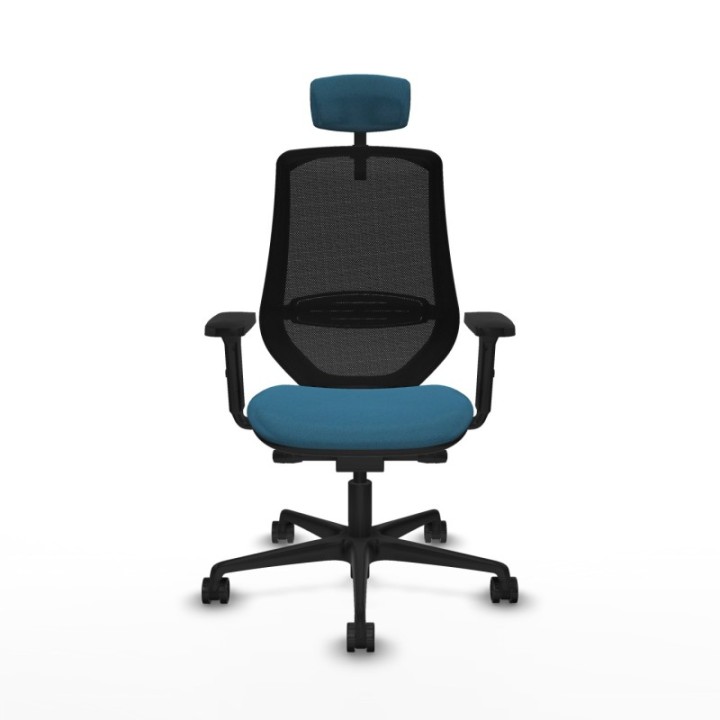 Mardos traslack bali verde petroleo brazos 2D base nailon ruedas 65mm nailon cabecero 2D perchero