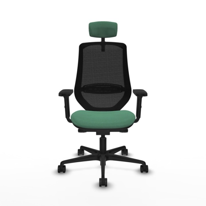 Mardos traslack bali verde esmeralda brazos 2D base nailon ruedas 65mm nailon cabecero 2D perchero