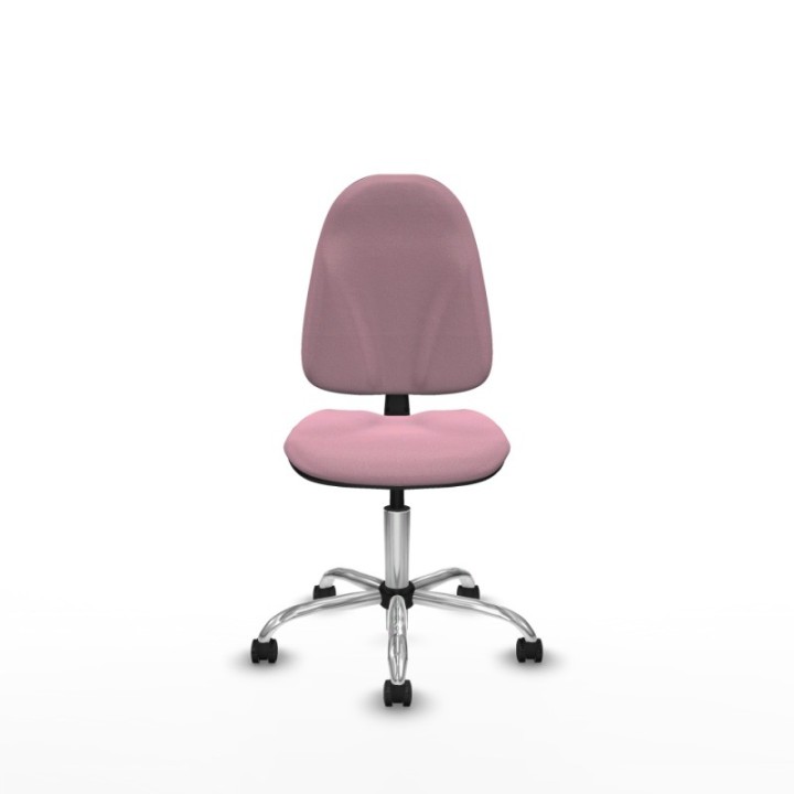 Algarra CP bali rosa  base cromada ruedas autofrenantes 50mm