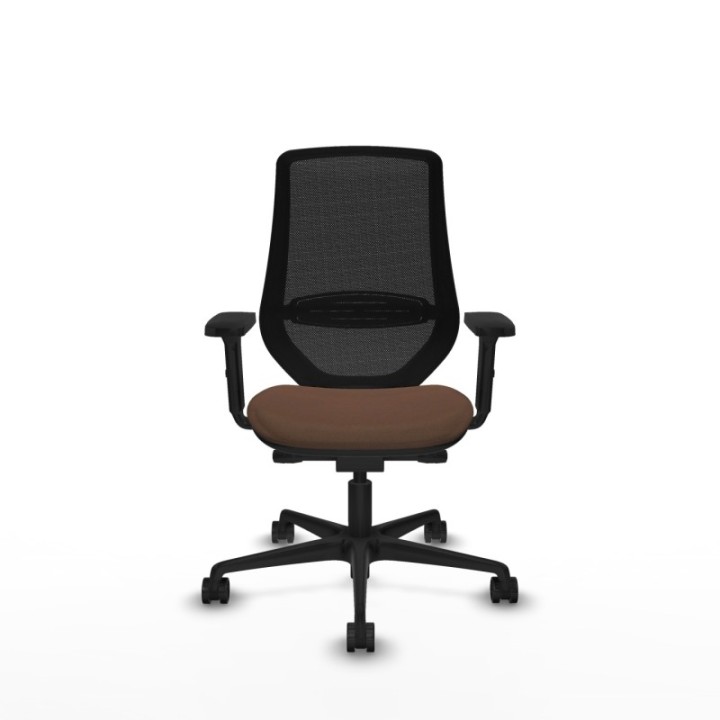 Mardos traslack bali marrón oscuro brazos 2D base nailon ruedas 65mm nailon