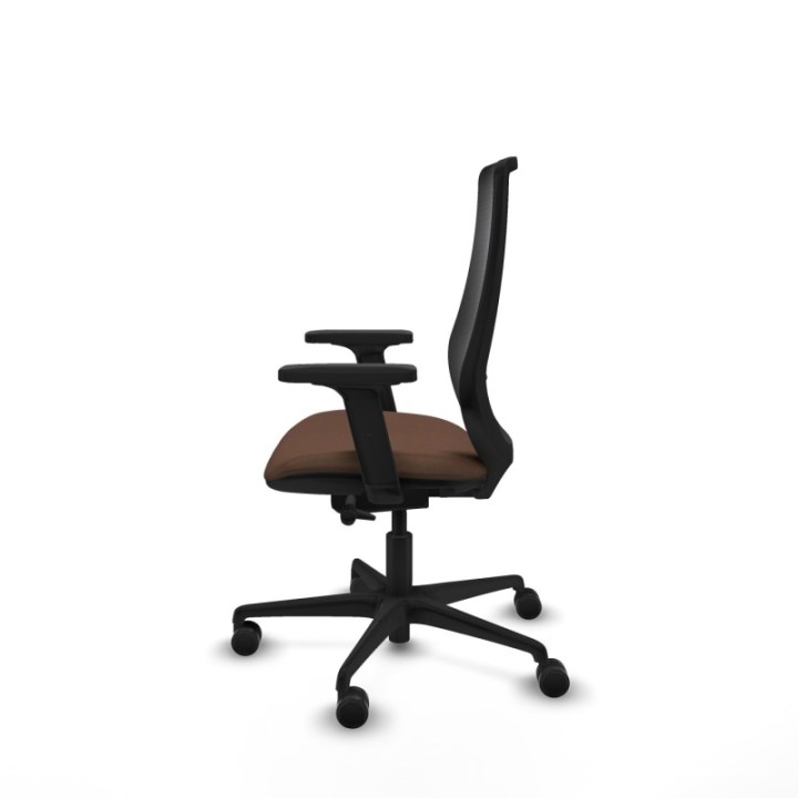 Mardos traslack bali marrón oscuro brazos 2D base nailon ruedas 65mm nailon