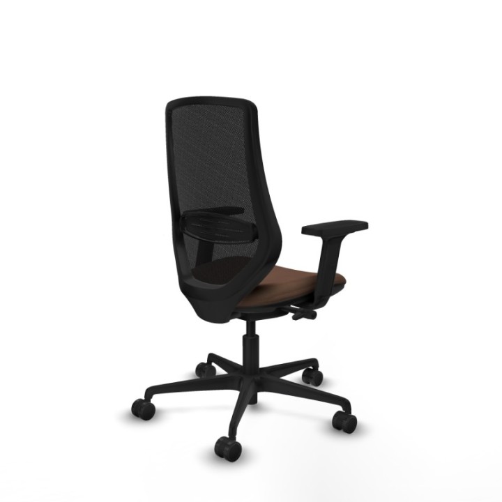 Mardos traslack bali marrón oscuro brazos 2D base nailon ruedas 65mm nailon