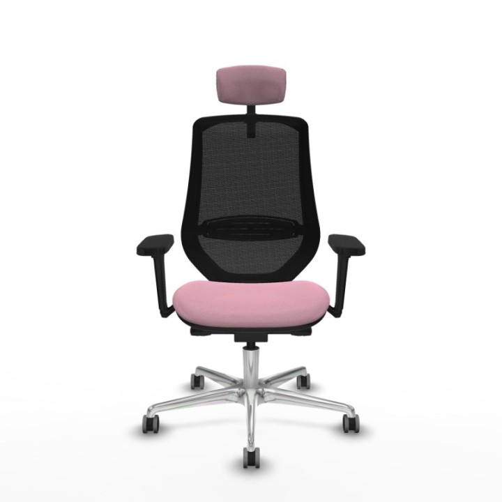 Mardos traslack bali rosa brazos 3D base aluminio ruedas 65mm engomadas cabecero 2D perchero