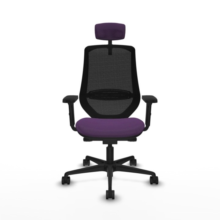 Mardos traslack bali morado brazos 2D base nailon ruedas 65mm nailon cabecero 2D perchero