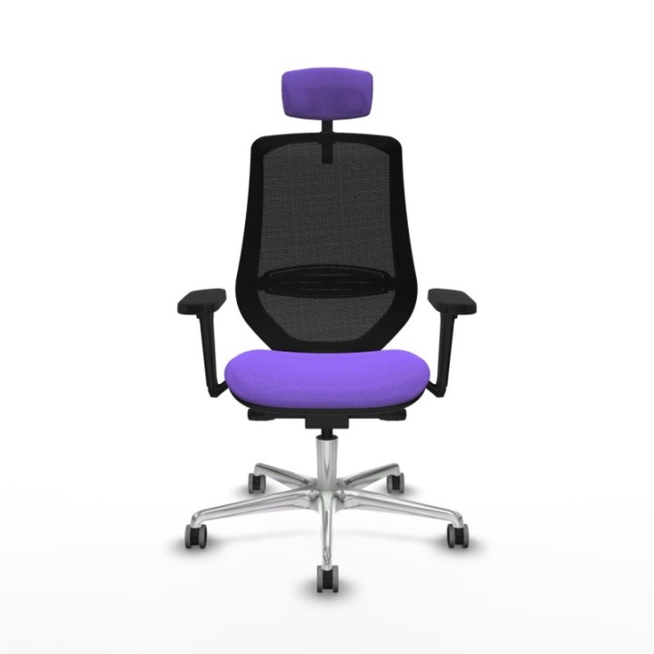 Mardos traslack bali lila brazos 3D base aluminio ruedas 65mm engomadas cabecero 2D perchero