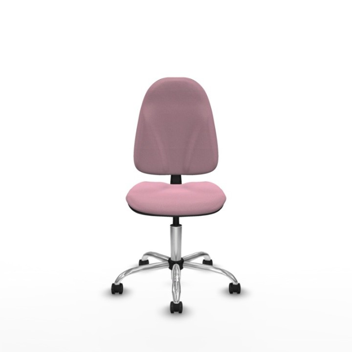 Algarra CP bali rosa  base cromada ruedas engomadas 50mm