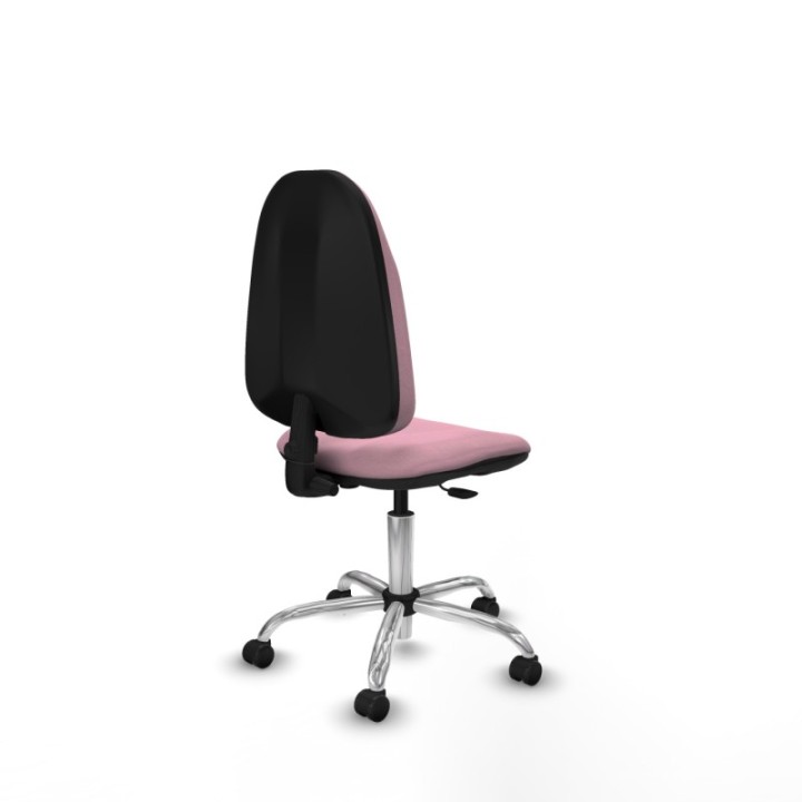 Algarra CP bali rosa  base cromada ruedas engomadas 50mm