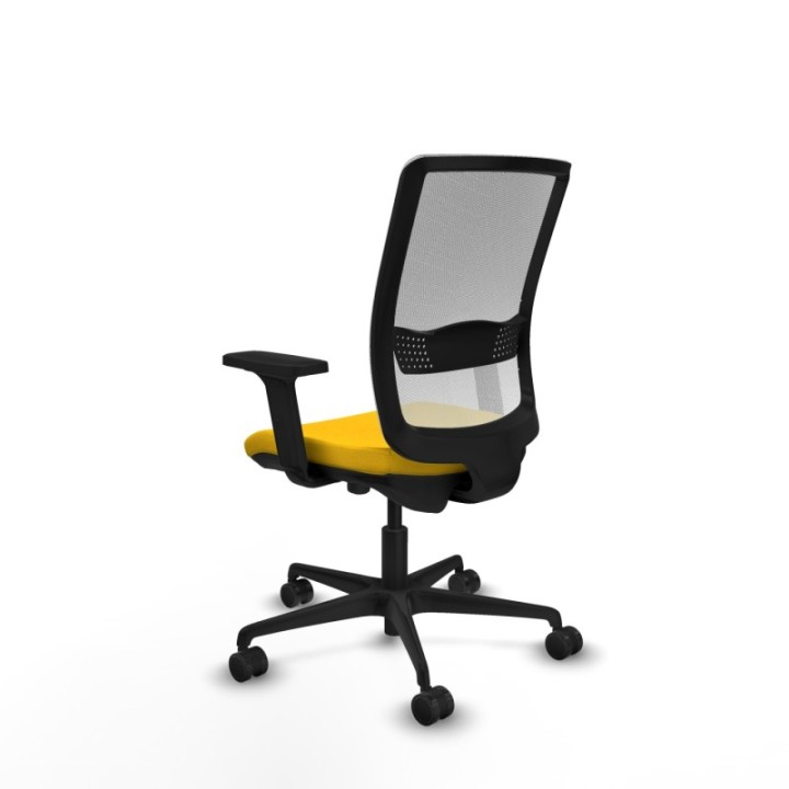 Haches traslack malla blanca bali amarillo brazos 2D base nailon ruedas 65mm nailon