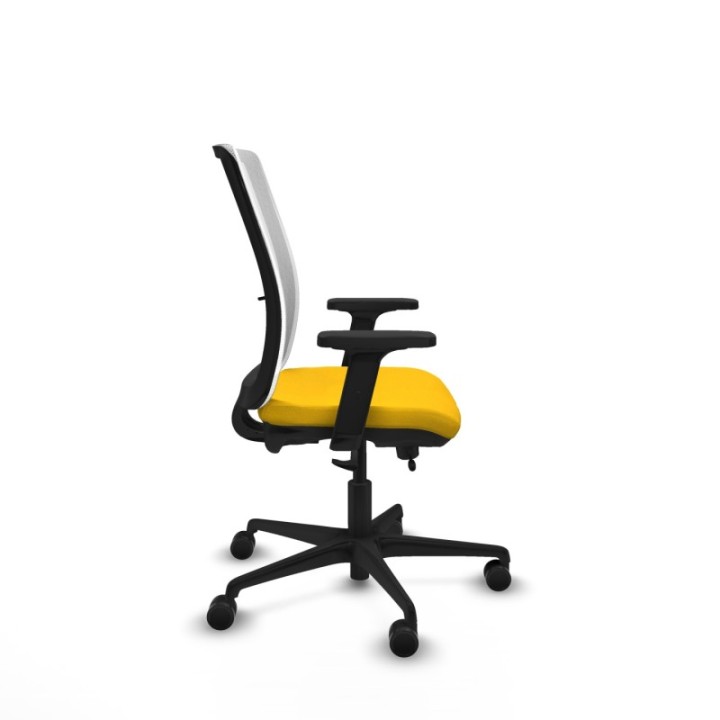 Haches traslack malla blanca bali amarillo brazos 2D base nailon ruedas 65mm nailon