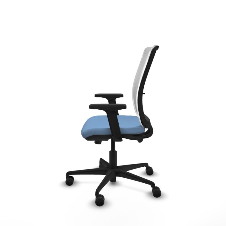 Haches traslack malla blanca bali azul cielo brazos 2D base nailon ruedas 65mm nailon