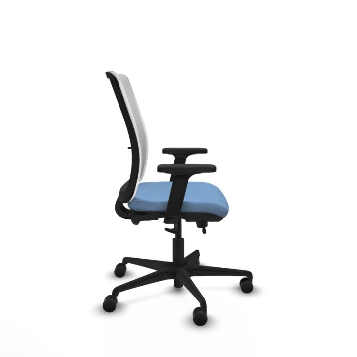 Haches traslack malla blanca bali azul cielo brazos 2D base nailon ruedas 65mm nailon