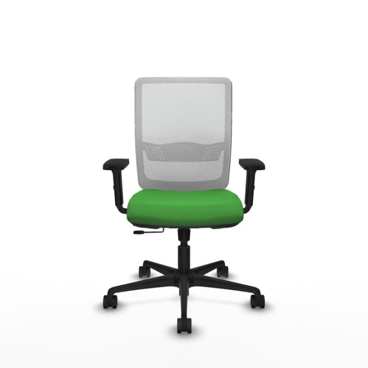 Haches traslack malla blanca bali verde brazos 2D base nailon ruedas 65mm nailon