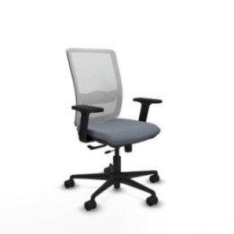 Haches traslack malla blanca bali gris brazos 2D base nailon ruedas 65mm nailon