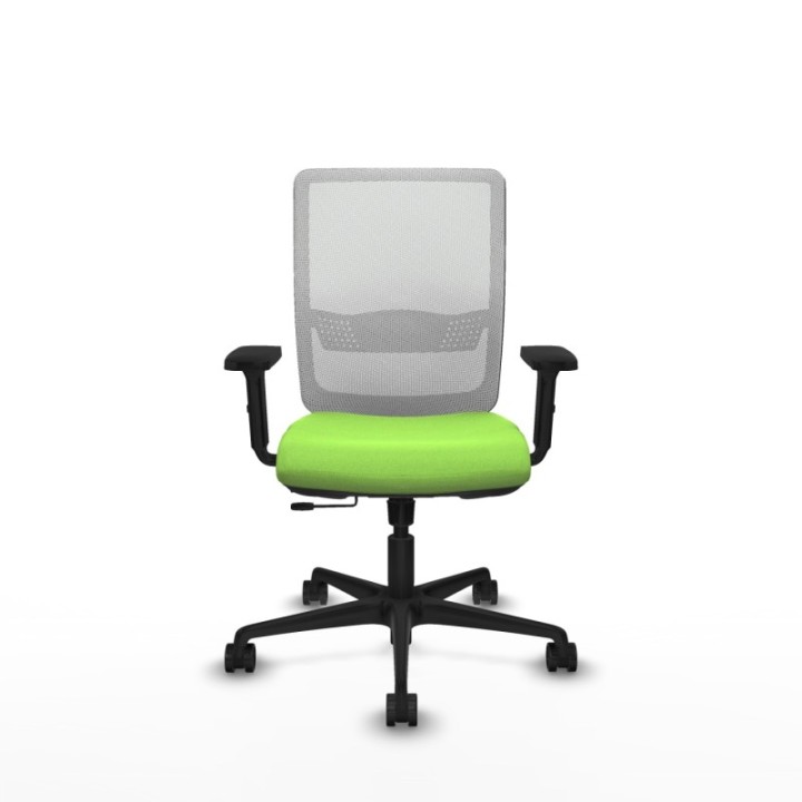 Haches traslack malla blanca bali pistacho brazos 2D base nailon ruedas 65mm nailon