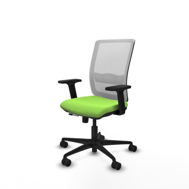 Haches traslack malla blanca bali pistacho brazos 2D base nailon ruedas 65mm nailon