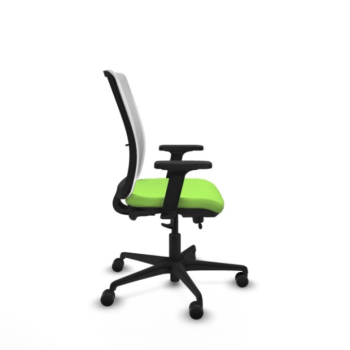 Haches traslack malla blanca bali pistacho brazos 2D base nailon ruedas 65mm nailon