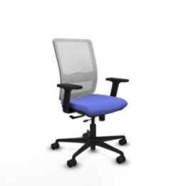 Haches traslack malla blanca bali azul claro brazos 2D base nailon ruedas 65mm nailon