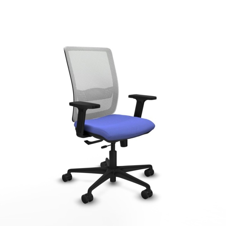 Haches traslack malla blanca bali azul claro brazos 2D base nailon ruedas 65mm nailon