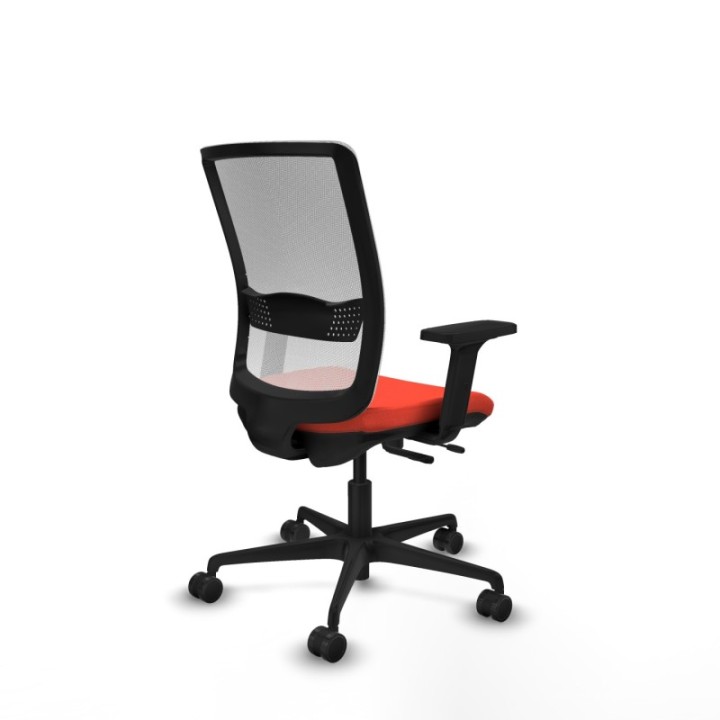 Haches traslack malla blanca bali naranja oscuro brazos 2D base nailon ruedas 65mm nailon