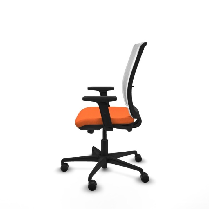 Haches traslack malla blanca bali naranja brazos 2D base nailon ruedas 65mm nailon