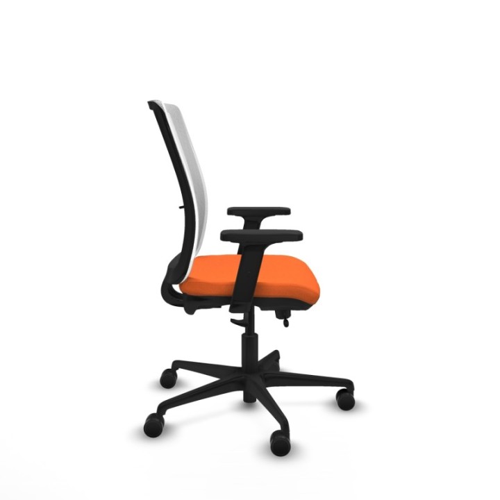 Haches traslack malla blanca bali naranja brazos 2D base nailon ruedas 65mm nailon