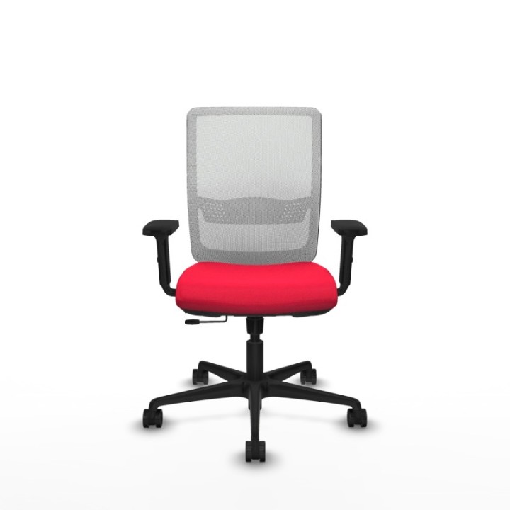 Haches traslack malla blanca bali rojo brazos 2D base nailon ruedas 65mm nailon