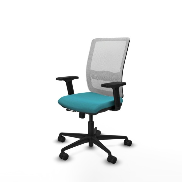 Haches traslack malla blanca bali turquesa brazos 2D base nailon ruedas 65mm nailon