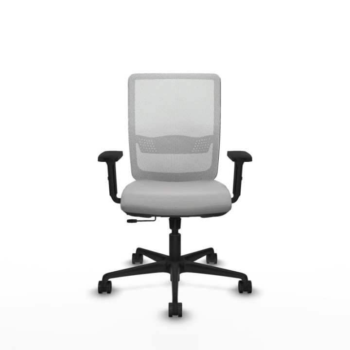 Haches traslack malla blanca bali gris claro brazos 2D base nailon ruedas 65mm nailon