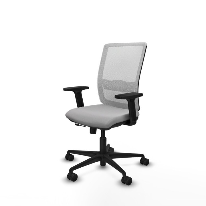 Haches traslack malla blanca bali gris claro brazos 2D base nailon ruedas 65mm nailon