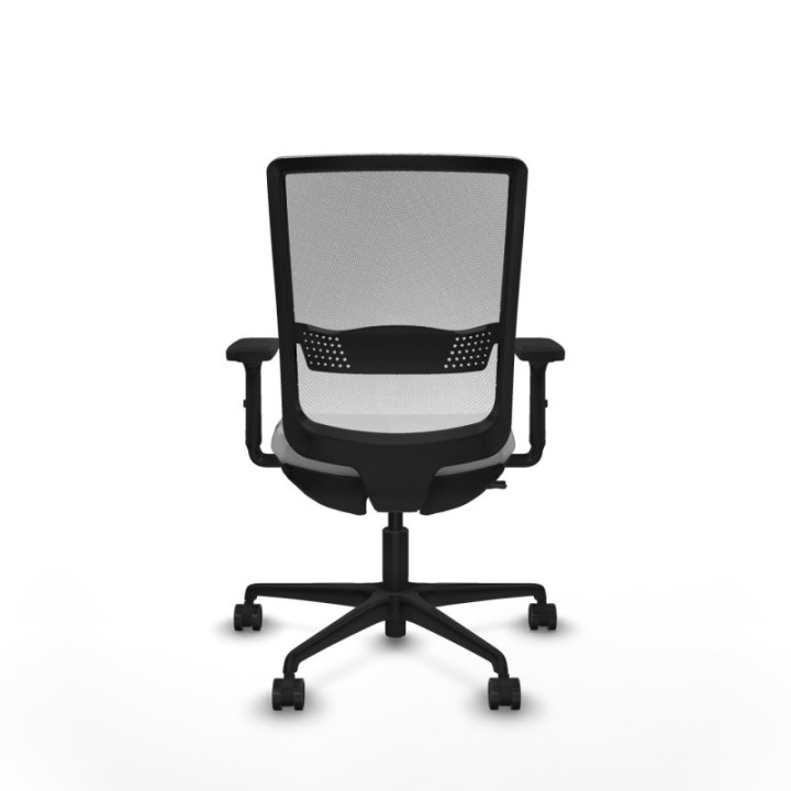 Haches traslack malla blanca bali gris claro brazos 2D base nailon ruedas 65mm nailon