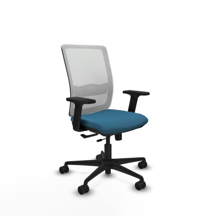 Haches traslack malla blanca bali verde petroleo brazos 2D base nailon ruedas 65mm nailon