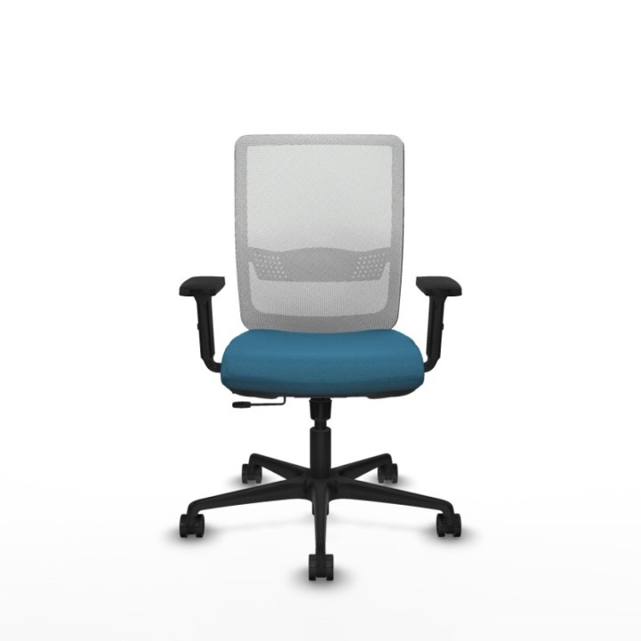 Haches traslack malla blanca bali verde petroleo brazos 2D base nailon ruedas 65mm nailon