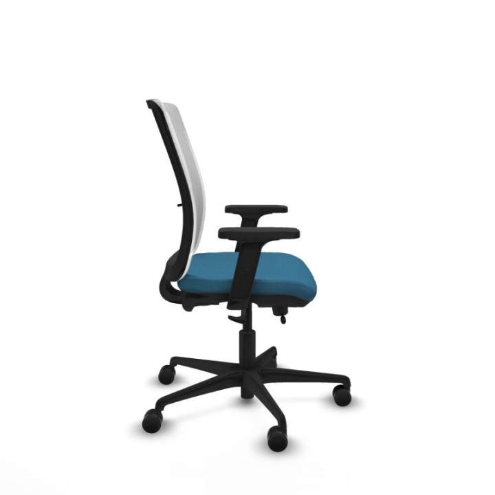 Haches traslack malla blanca bali verde petroleo brazos 2D base nailon ruedas 65mm nailon