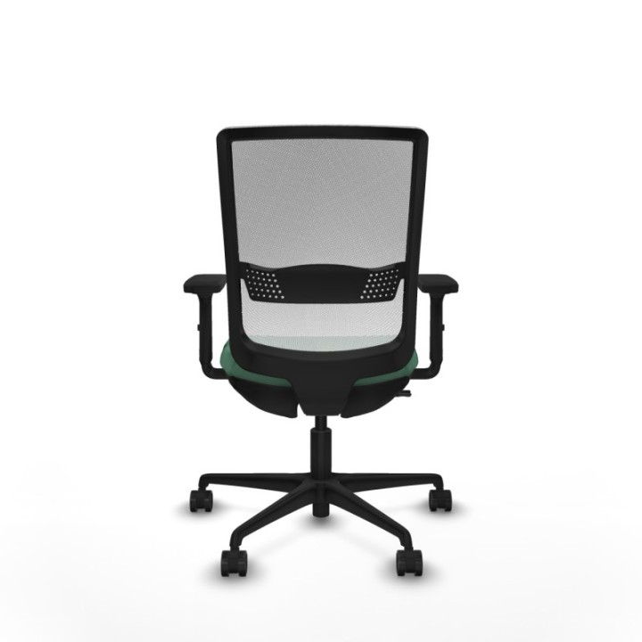 Haches traslack malla blanca bali verde esmeralda brazos 2D base nailon ruedas 65mm nailon