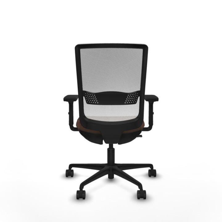 Haches traslack malla blanca bali marrón oscuro brazos 2D base nailon ruedas 65mm nailon