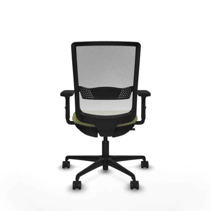 Haches traslack malla blanca bali verde oliva brazos 2D base nailon ruedas 65mm nailon