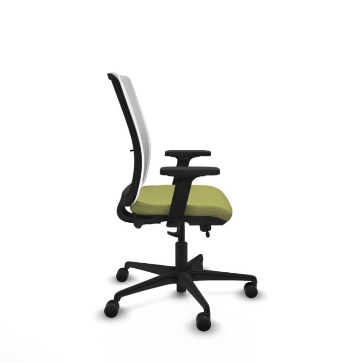 Haches traslack malla blanca bali verde oliva brazos 2D base nailon ruedas 65mm nailon