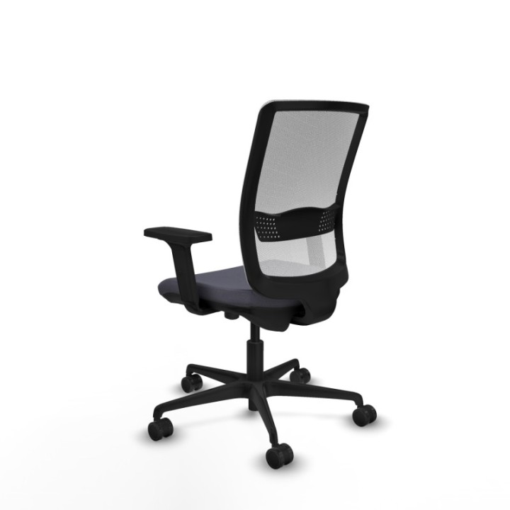 Haches traslack malla blanca bali gris oscuro brazos 2D base nailon ruedas 65mm nailon