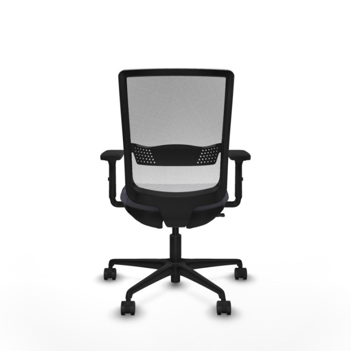 Haches traslack malla blanca bali gris oscuro brazos 2D base nailon ruedas 65mm nailon