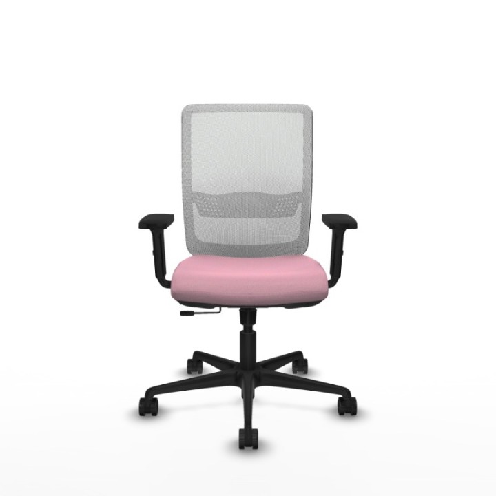 Haches traslack malla blanca bali rosa brazos 2D base nailon ruedas 65mm nailon