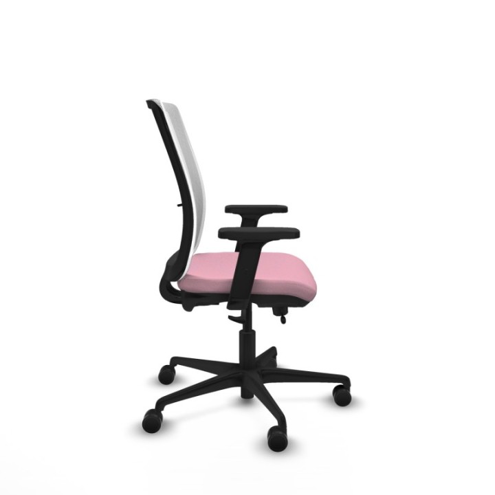 Haches traslack malla blanca bali rosa brazos 2D base nailon ruedas 65mm nailon