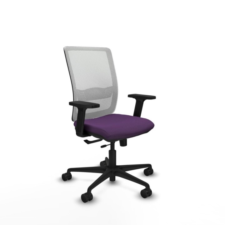 Haches traslack malla blanca bali morado brazos 2D base nailon ruedas 65mm nailon