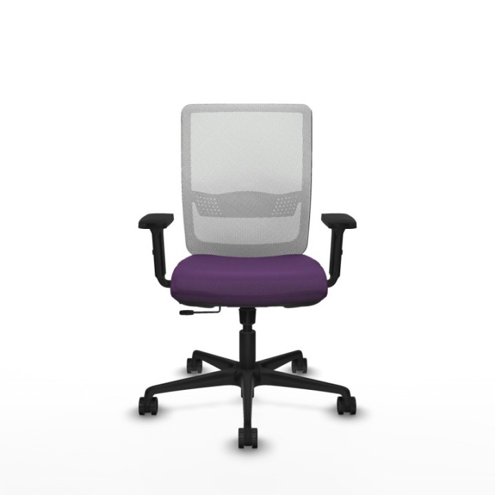 Haches traslack malla blanca bali morado brazos 2D base nailon ruedas 65mm nailon