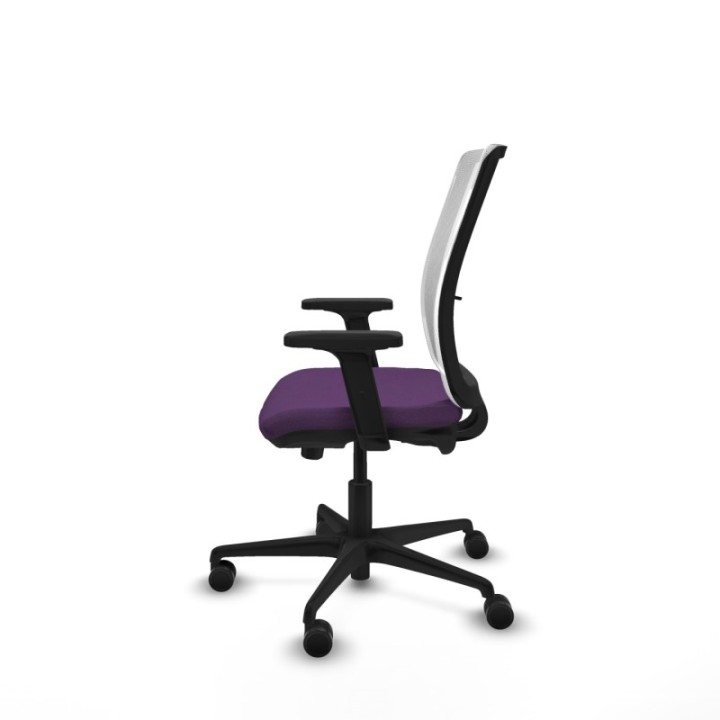 Haches traslack malla blanca bali morado brazos 2D base nailon ruedas 65mm nailon